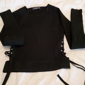 Zara black crop sweater